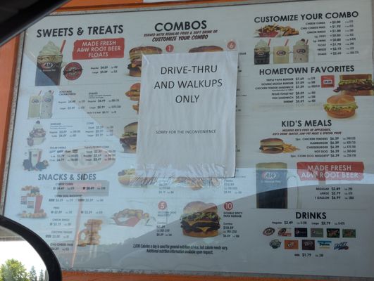 Menu photo 1 A&W Restaurant Iron River, WI Menu photo 1 A&W Restaurant Iron River, WI