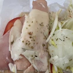 Buddy’s Pizza and Deli - You can actually see the ham through the cheese.....there were three pieces, not even slices like this on the sub. I'm still in shock!!!