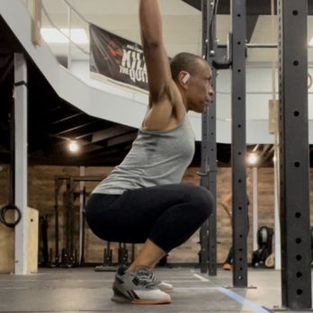 RPFit - Me, practicing OH squats during and Open Gym class. - Trainers Near Me - Rochelle Park, New Jersey RPFit - Me, practicing OH squats during and Open Gym class. - Trainers Near Me - Rochelle Park, New Jersey