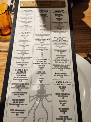 Menu photo 3 La Pulpería de Victoria Madrid, M