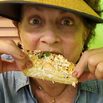 Kehau's Kitchen - If the eyes could talk, you guessed it...hmmmm good Mexican Street Corn. - Hawaiian Near Me - Aiea, Hawaii