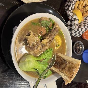 Chiefs Da Crab Shack - Oxtail soup with bone marrow. - Seafood Near Me - Bonita, California Chiefs Da Crab Shack - Oxtail soup with bone marrow. - Seafood Near Me - Bonita, California