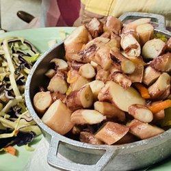 Los Serranos - Octopus Mofungo & Cabbage Salad