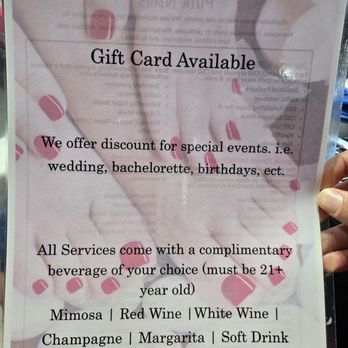 Pink Nails - Menu - Nail Salons Near Me - El Paso, Texas