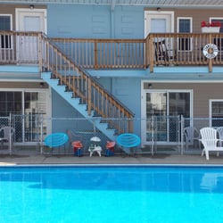 Connecticut Village - Efficiency units overlooking heated in ground pool. Includes kitchenettes, A/C, sleeps five, full bath, TV and parking.
