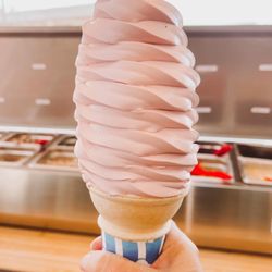 Toni's Ice Cream - Medium Black Raspberry cake cone
