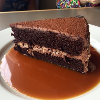 Ruscello at Nordstrom - Chocolate cake with caramel and heath bar crumbled - so goo! - Italian Near Me - Minnetonka, Minnesota