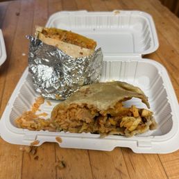 Chicken Burrito with no chicken Chicken Burrito with no chicken