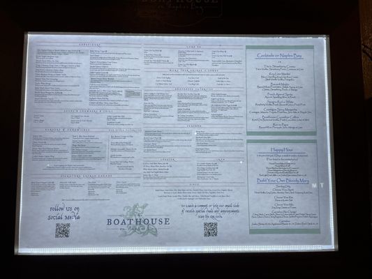 Menu photo 1 The Boathouse On Naples Bay Naples, FL Menu photo 1 The Boathouse On Naples Bay Naples, FL
