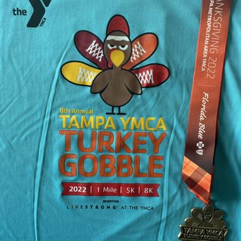 Tampa YMCA Turkey Gobble - Annual Tampa YMCA Turkey Gobble 5K 8K 1Mile Race comes with a shirt & finisher medal, Nov 2022, Downtown Tampa - Races & Competitions Near Me - Tampa, Florida