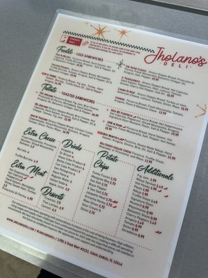 Menu photo 5 Jholano’s Deli Coral Gables, FL