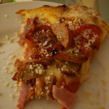Bayside Gourmet - LOOK at the toppings on this! SO much meat! Meat lovers of course. - Italian Near Me - Islamorada, Florida Bayside Gourmet - LOOK at the toppings on this! SO much meat! Meat lovers of course. - Italian Near Me - Islamorada, Florida