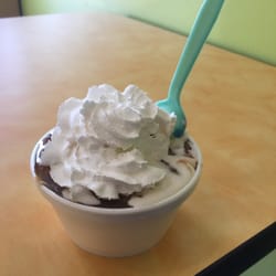 Zack's - West Park Ave - Turtle sundae with sugar free fro yo