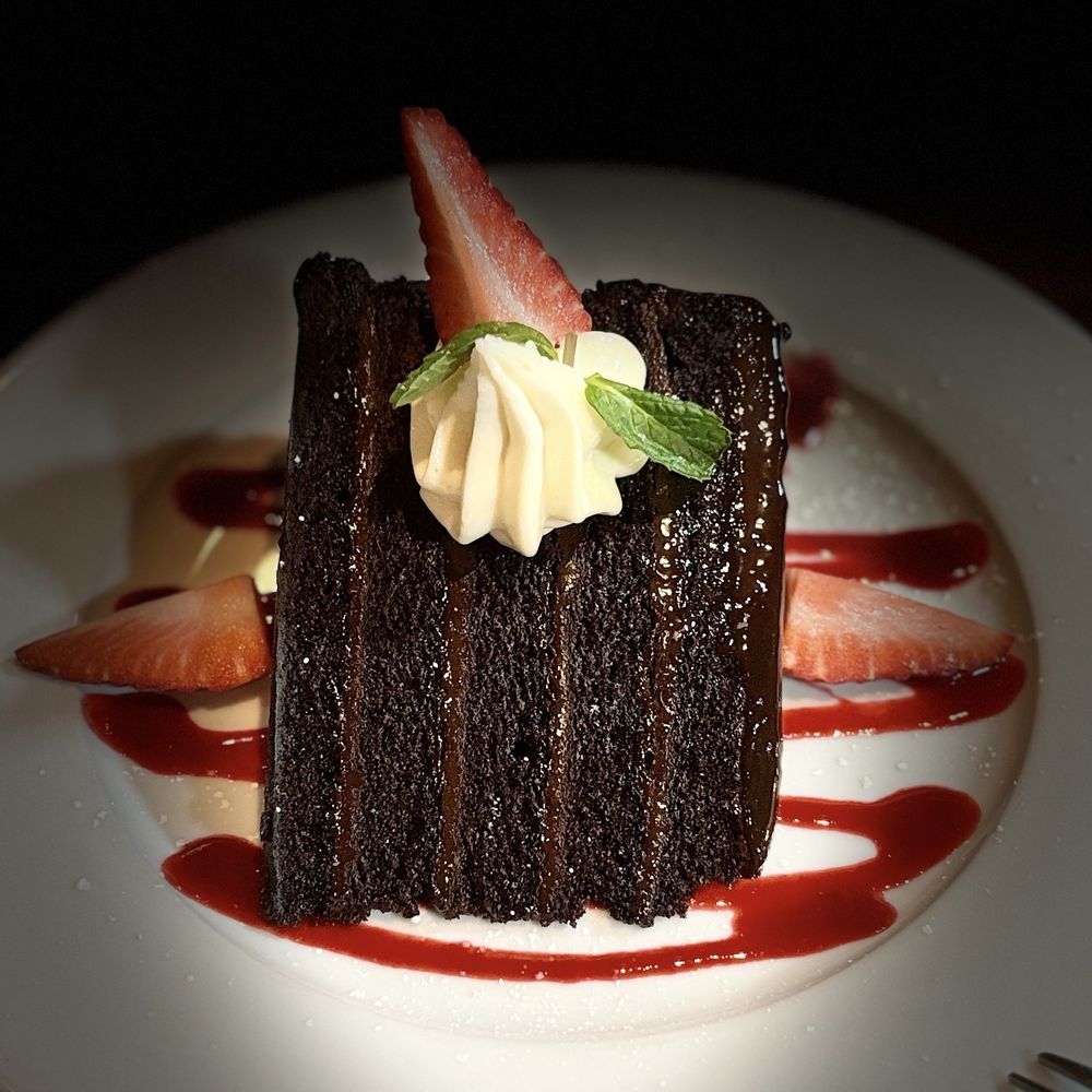 Paul Martin's American Grill Irvine Spectrum - Decadent Chocolate Cake - New American Near Me - Irvine, California