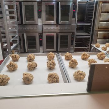 Levain Bakery - Upper East Side, NYC - Cookie dough...ready to be out in the oven - Bakeries Near Me - New York, New York