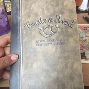 Tomate et Piment - Menu cover - Salad Near Me - Chartres, 28 Tomate et Piment - Menu cover - Salad Near Me - Chartres, 28