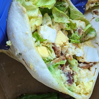 First Course Salad Kitchen - Bacon and egg salad wrap - Salad Near Me - San Antonio, Texas