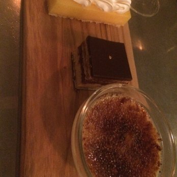 Au Comptoir - Dessert trio with creme brûlée - French Near Me - Vancouver, British Columbia Au Comptoir - Dessert trio with creme brûlée - French Near Me - Vancouver, British Columbia
