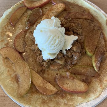 Van Gogh's Eeterie - Old Dutch Pancakes - delicious crepe with cinnamon apples, strusel and vanilla ice cream! - Breakfast & Brunch Near Me - Springfield, Missouri Van Gogh's Eeterie - Old Dutch Pancakes - delicious crepe with cinnamon apples, strusel and vanilla ice cream! - Breakfast & Brunch Near Me - Springfield, Missouri