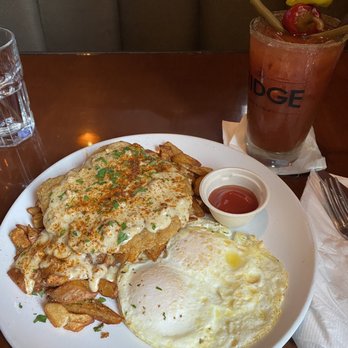The Bridge - Chicken fried steak. I was sure I wouldn't be able to finish it but that didn't happen . - Sports Bars Near Me - Seattle, Washington The Bridge - Chicken fried steak. I was sure I wouldn't be able to finish it but that didn't happen . - Sports Bars Near Me - Seattle, Washington