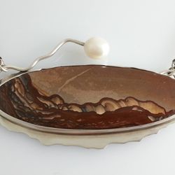 Paige Wiard Gallery - Deshutes Jasper, sterling and pearl jewelry by Julie Sanford (Grand Haven Michigan)