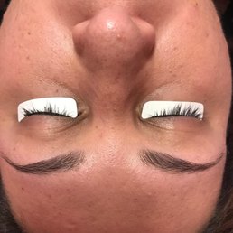 She cut my natural lashes since she couldn't get the glue off from the last fill! She cut my natural lashes since she couldn't get the glue off from the last fill!