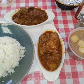 Gerardos’s Tacos - Pepper Steak Stew, Chicken Stew, Rice and Sweet Beans (Habichuelas con Dulce. - Mexican Near Me - West New York, New Jersey