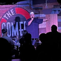 The Comedy Bar - Ken Flores on stage at the Comedy Bar