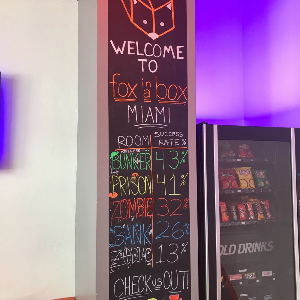 Fox In A Box - Miami - Success rate! - Escape Games Near Me - Miami, Florida Fox In A Box - Miami - Success rate! - Escape Games Near Me - Miami, Florida