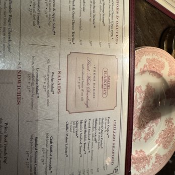 Bavette's - Menu - Steakhouses Near Me - Las Vegas, Nevada
