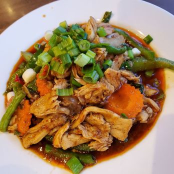 Charm Thai BBQ - Pad prik khing - Thai Near Me - Elmhurst, Illinois