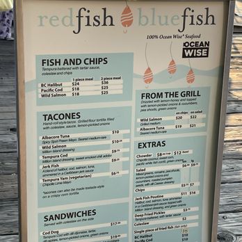 Red Fish Blue Fish - Menu - Fish & Chips Near Me - Victoria, British Columbia Red Fish Blue Fish - Menu - Fish & Chips Near Me - Victoria, British Columbia