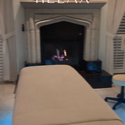 The VIP couples room with lounge, fireplace and walking shower!