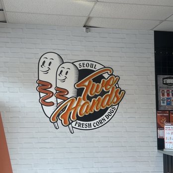 Two Hands Corn Dog - Logo! - Korean Near Me - San Marcos, California Two Hands Corn Dog - Logo! - Korean Near Me - San Marcos, California