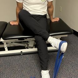 Tensegrity Physical Therapy - Worked on multiple versions of this exercise and others that Luke helped me through to get down correctly.