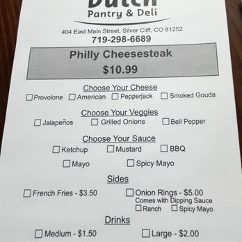 Dutch Pantry and Deli - Menu - Delis Near Me - Westcliffe, Colorado Dutch Pantry and Deli - Menu - Delis Near Me - Westcliffe, Colorado