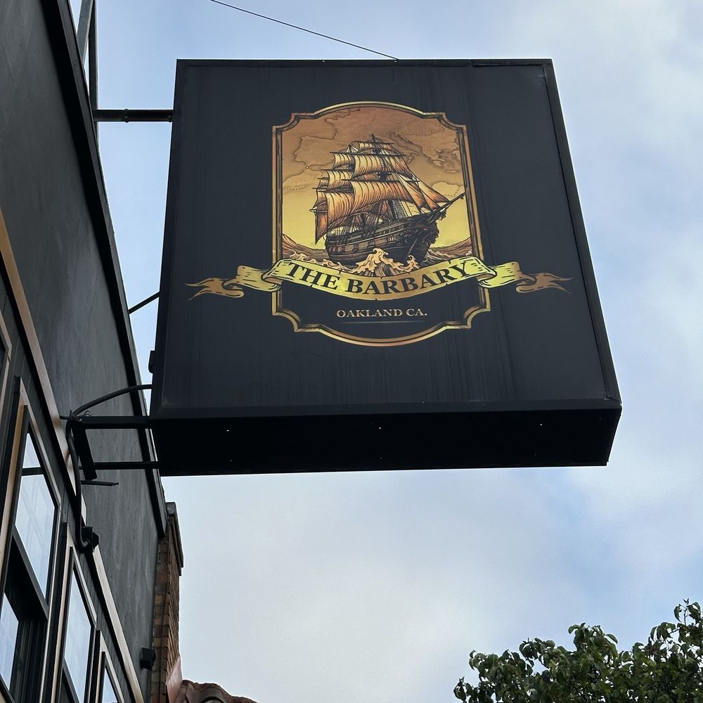 The Barbary - Front Entrance Sign - Bars Near Me - Oakland, California