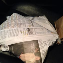 Sea Fish n Chips - Fish and chips in newspaper too