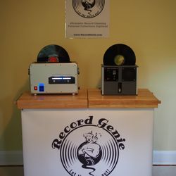 Record Genie - Klaudio and Audio Desk ultrasonic record cleaning machines.