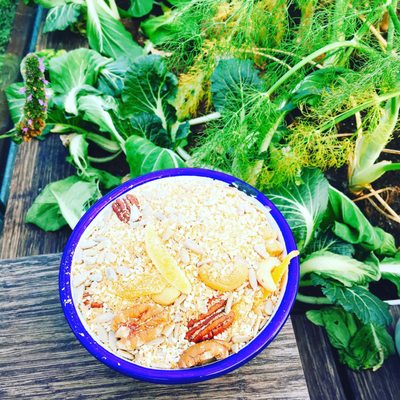 Photo of Nest - Amsterdam, NH, NL. joghurt met kokos en lekkers