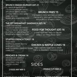 Brunch menu (August 2024)