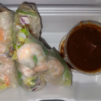 Finest Thai - Fresh Spring Rolls w/ shrimp - Thai Near Me - El Cajon, California Finest Thai - Fresh Spring Rolls w/ shrimp - Thai Near Me - El Cajon, California