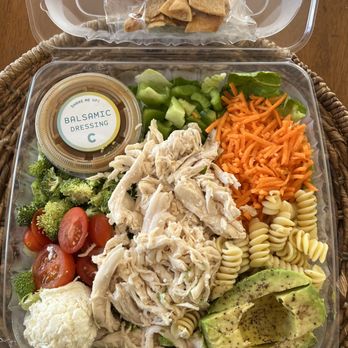 Calif Chicken Cafe - Click on the pix to see the Pita Croutons that come with the Original salad! - Cafes Near Me - El Segundo, California Calif Chicken Cafe - Click on the pix to see the Pita Croutons that come with the Original salad! - Cafes Near Me - El Segundo, California