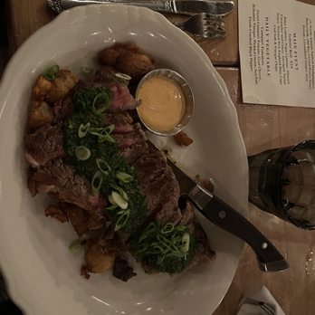 The VIG Chicago - Chimichurri steak - medium rare - American Near Me - Chicago, Illinois
