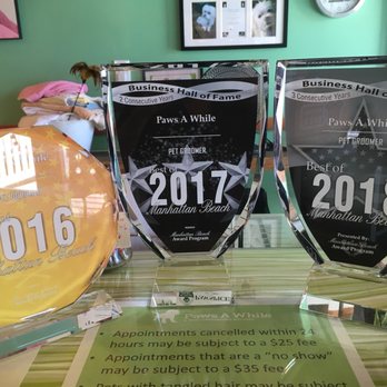 Paws A While - Paws A While did it again. 3 years in a row!! You guys ROCK!! - Pet Groomers Near Me - Manhattan Beach, California