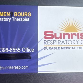 Sunrise Respiratory Care - Carmen Bourg - The Respiratory Therapist - Medical Supplies Near Me - Irvine, California Sunrise Respiratory Care - Carmen Bourg - The Respiratory Therapist - Medical Supplies Near Me - Irvine, California
