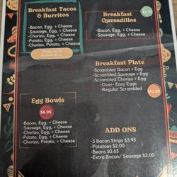 Anita's Tex Mex - Here to grab breakfast and post a picture of the breakfast menu!