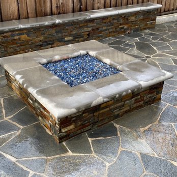 Diamond Fire Glass - Diamond Fire Glass fire pit in Dana Point, Ca. - Fireplace Services Near Me - San Juan Capistrano, California