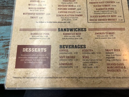 Menu photo 3 Blackbeard's-B & B Bar-B-Que Albany, GA