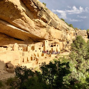 Mesa Verde Cliff Palace - Cliff palace, waiting for the earlier tour to finish - Landmarks & Historical Buildings Near Me - Mesa Verde, Colorado Mesa Verde Cliff Palace - Cliff palace, waiting for the earlier tour to finish - Landmarks & Historical Buildings Near Me - Mesa Verde, Colorado